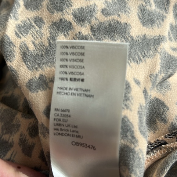 *SOLD* Anthropology leopard print dress size small - Picture 7 of 9